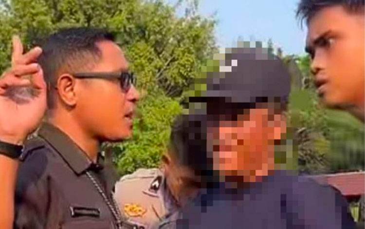 Terduga Pelaku Pembakar Gedung Eks SGO UPR Diperiksa di Mapolsek Pahandut